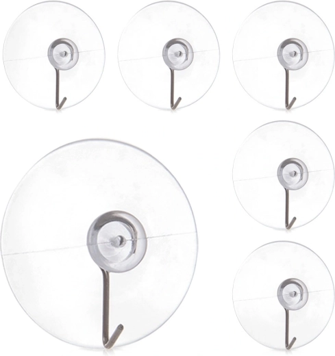 Háčik s prísavkou 4,5 cm – sada 6 ks