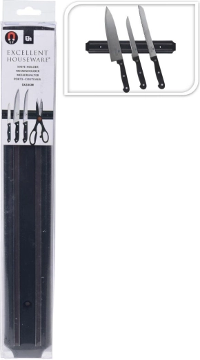 Magnetická lišta na nože 33 cm – čierna