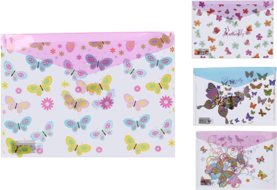 Zložka s drukom 35,8 × 26 cm – motív Motýľ