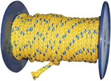 Pletené polypropylénové lano bez jadra 10 mm, farebné, 100 m