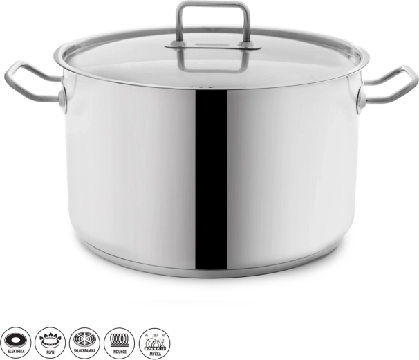Nerezový hrniec Stock 21,5 l s pokrievkou
