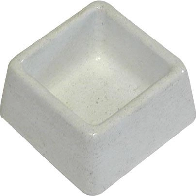 Betónová štvorcová miska 90 × 90 × 50 mm pre hlodavce