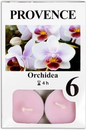 Čajové sviečky orchidea 6 ks