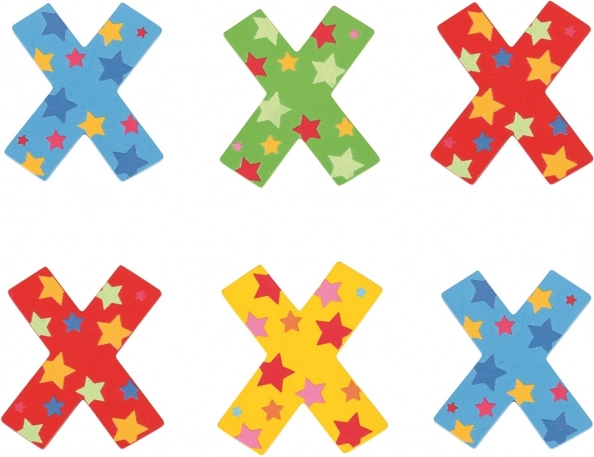 Drevené písmeno Hviezdička X od Bigjigs Toys
