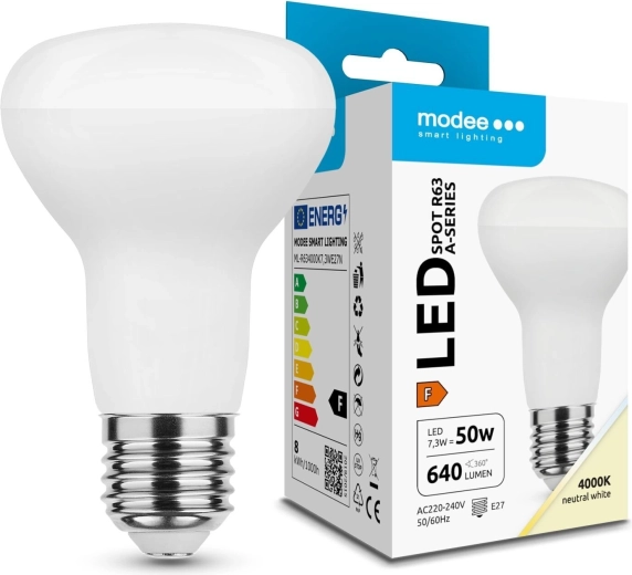 Modee LED bodová žiarovka R63 E27 7,3 W 640 lm neutrálna biela