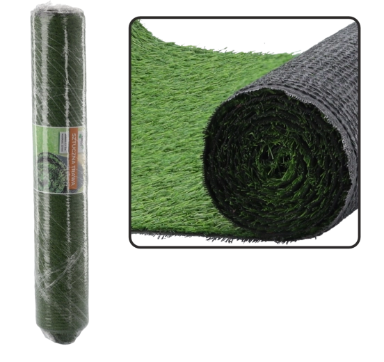 Syntetický trávnik 1 × 5 m, výška vlákien 20 mm