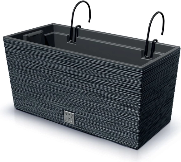 Závesný balkónový truhlík Furu Case 39,5 cm antracit