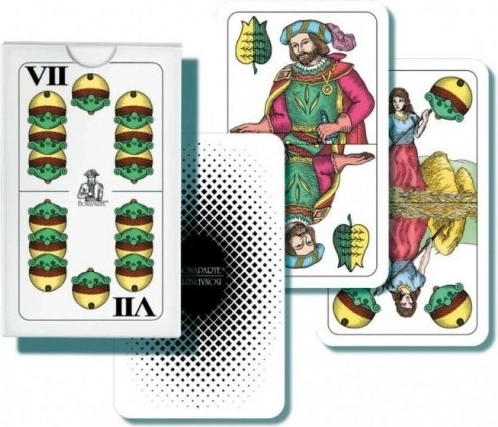 Mariáš dvojhlavá spoločenská hra - karty v papierovej krabičke