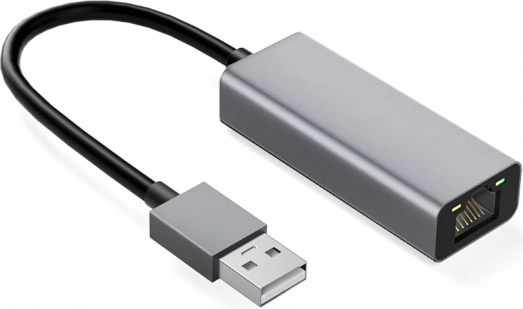 Hliníkový adaptér USB‑C na RJ45 10/100/1000 Mbps