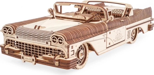 Ugears drevené mechanické puzzle – kabriolet VM-05