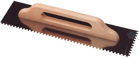 Hladítko z nehrdzavejúcej ocele so zubami 6 × 6 mm, 500 × 130 mm