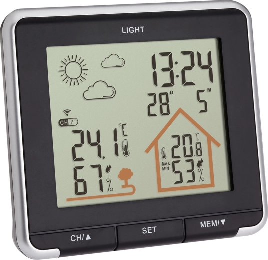TFA LIFE bezdrôtová meteostanica s predpoveďou počasia, čierna