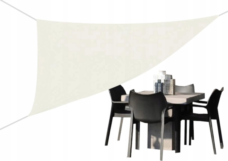 Trojuholníková tieniaca plachta béžová 3 × 3 × 3 m