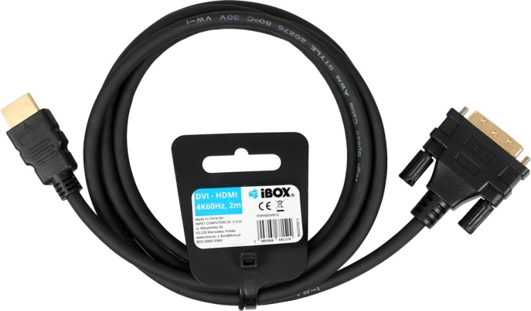 HDMI na DVI kábel 2 m (Full HD 1080p)