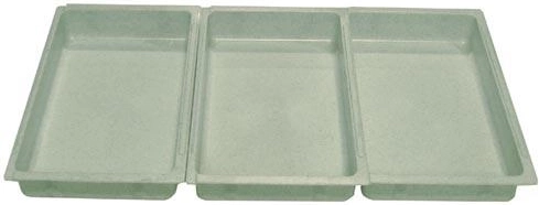 Sada obaľovacích misiek 25 × 15 × 4 cm, plast, mix farieb (3 ks)