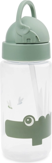 Done by Deer fľaša s náustkom Croco zelená 350 ml