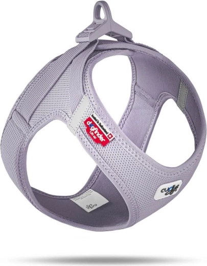 Curli postroj pre psy so sponou Air-Mesh lilac 3XS (1,5–3 kg)