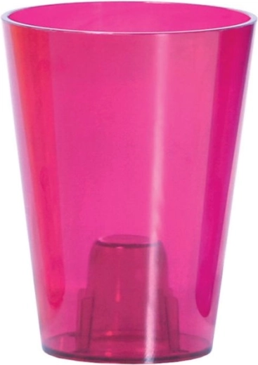 Kvetináč na orchidey COUBI ORCHID 13 cm – priehľadná ružová