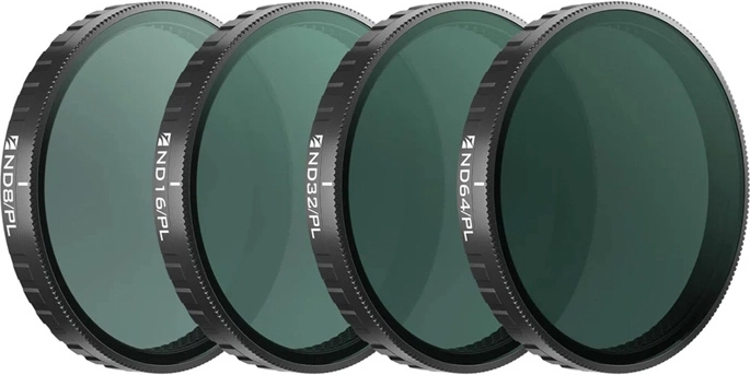 Sada filtrov Freewell Bright Day pre DJI Osmo Action 6 – 4 ks