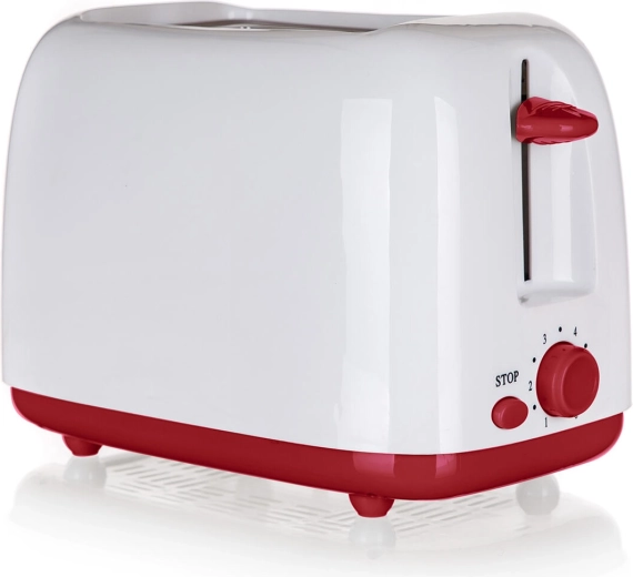 Hriankovač na 2 toasty bielo‑bordó 650–750 W