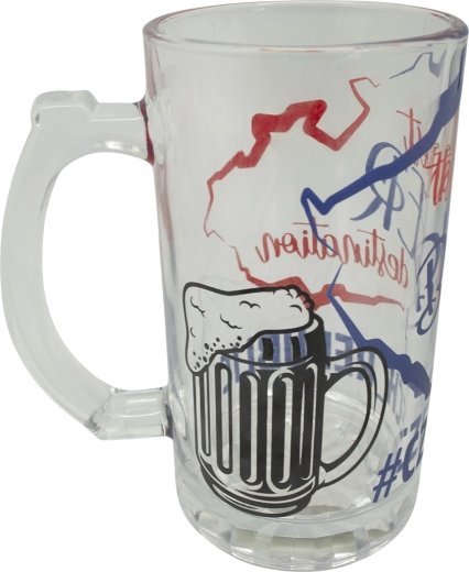 Sklenený polliter na pivo 500 ml