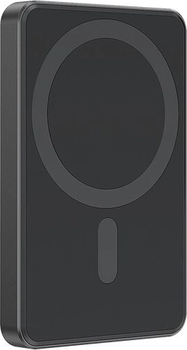 Magnetická bezdrôtová powerbanka 5000 mAh 15 W čierna