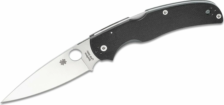 Spyderco Native Chief zatvárací vreckový nôž 10,4 cm satin, čierna G-10 - 1 kus