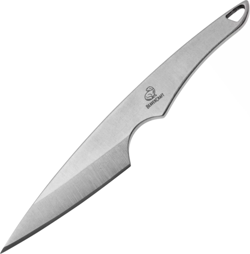 BeaverCraft NCK2 krčný nôž s koženým puzdrom