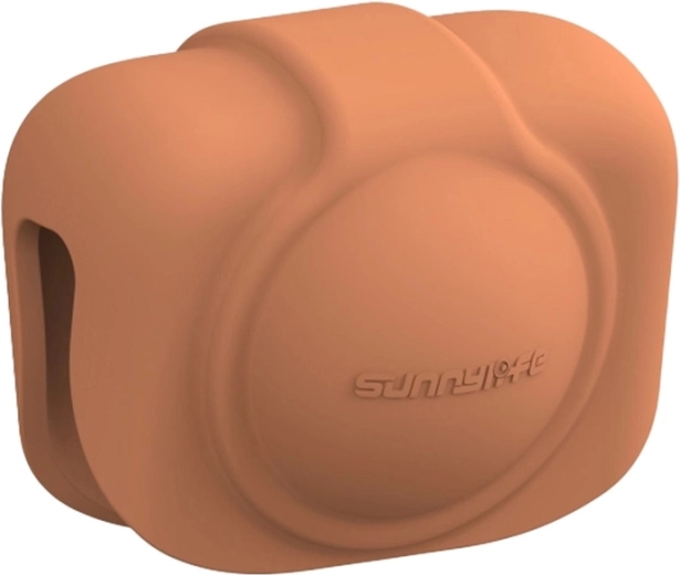Silikónový kryt objektívu Sunnylife pre DJI Osmo 360 – oranžový