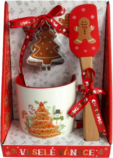 Hrnček 350 ml so sadou: formička a stierka Perníček