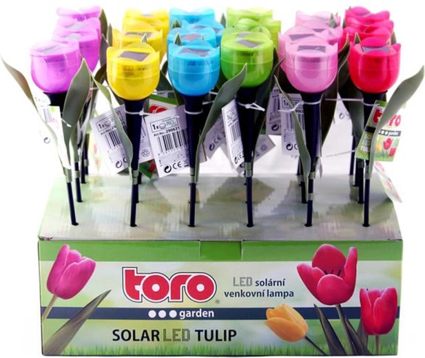 Solárna LED lampa tulipán 30,5 cm