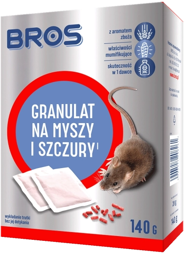 BROS granule na myši a potkany 140 g