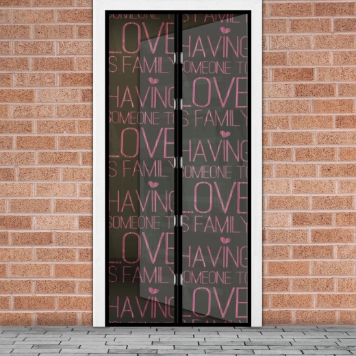 Magnetická sieť proti hmyzu na dvere Love 100 × 210 cm