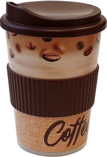 Pohár s náustkom 0,4 l s manžetou PH Ekoline Coffee