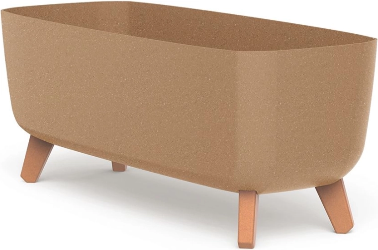 Kvetináč na nožičkách Gracia Case Eco Wood 58 cm – samozavlažovací, naturo