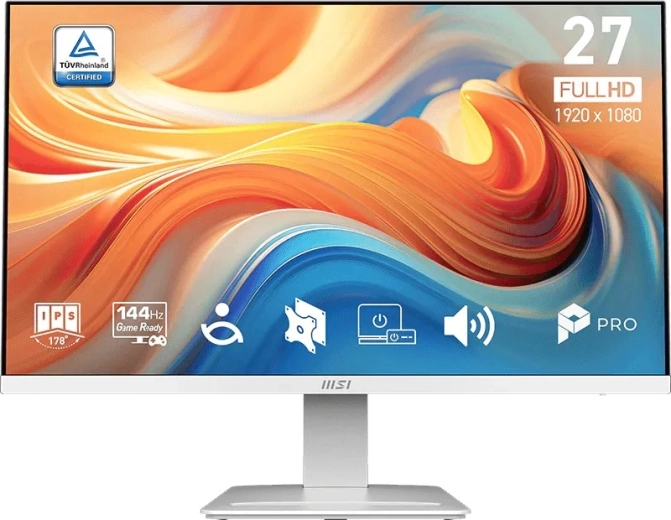 MSI PRO MP273W E14A 27" herný a kancelársky monitor biely