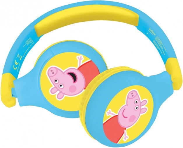 Skladacie slúchadlá Prasiatko Peppa Bluetooth