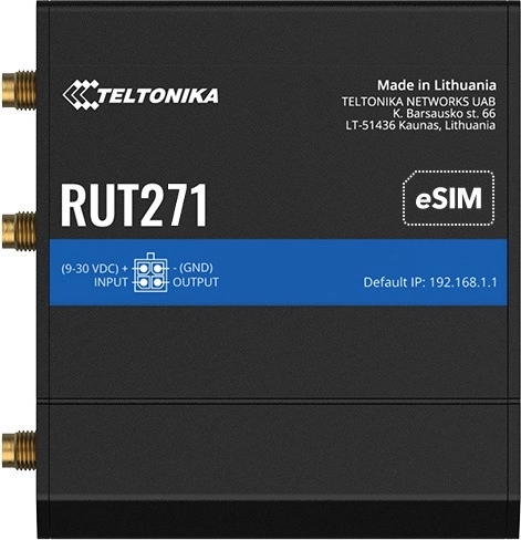 Teltonika RUT271 priemyselný LTE router s eSIM - 1 kus