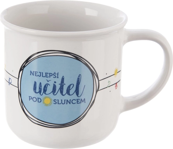 Porcelánový hrnček najlepší učiteľ 0,34 l