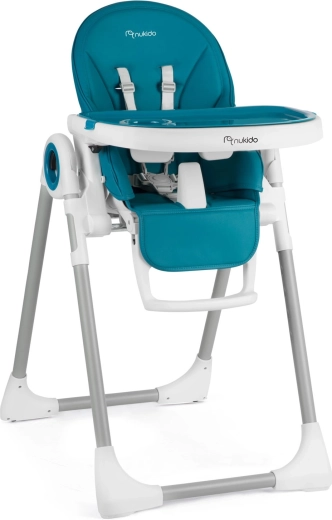 Jedálenská stolička s ležadlom Nukido Belo tmavomodrá