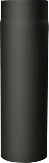 Dymovodná rúrka s otvorom 130 mm, dĺžka 250 mm, oceľ 1,5 mm, čierna