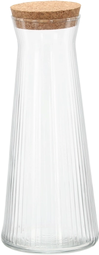 Sklenená karafa Lyra s vertikálnym ryhovaním 1,15 l