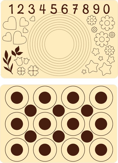 Silikónová pečiaca podložka 60 × 40 cm krémová