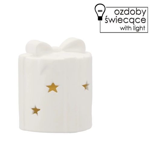 Vianočná LED figúrka so svetlom 10 × 10 × 11,7 cm