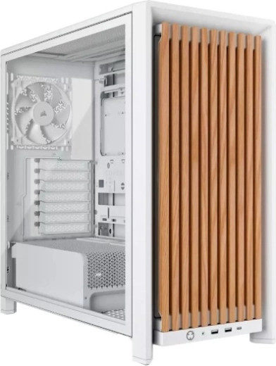 Corsair Frame 4000D wood rs modulárna mid-tower skriňa biela/dub