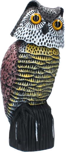 Odpudzovač vtákov – pohyblivá sova 20 × 16 × 38 cm