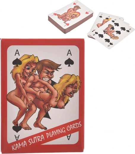 Žartovné hracie karty Kamasutra
