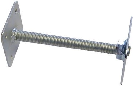 Pätka stĺpa nastaviteľná 110 × 110 mm, výška 330 mm, pre závitové tyče 24 mm