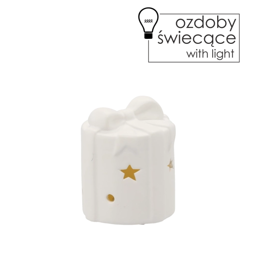 Vianočná svietiaca figúrka LED 8 × 8 × 9,5 cm