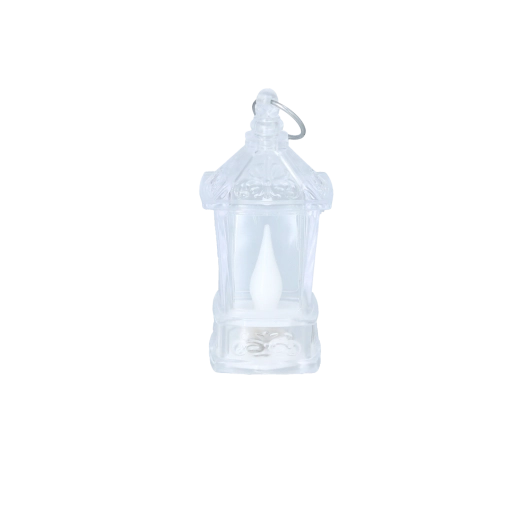 Mini LED lampášik transparentný 3,5 × 9,5 cm